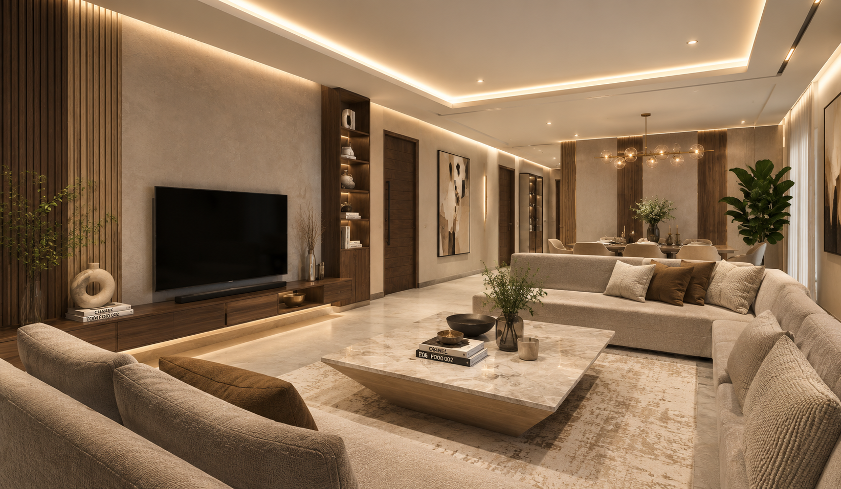 The Ivory Residence — Interior Rendering · Mumbai